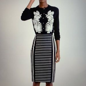 J Crew Mixed Stripe Skirt